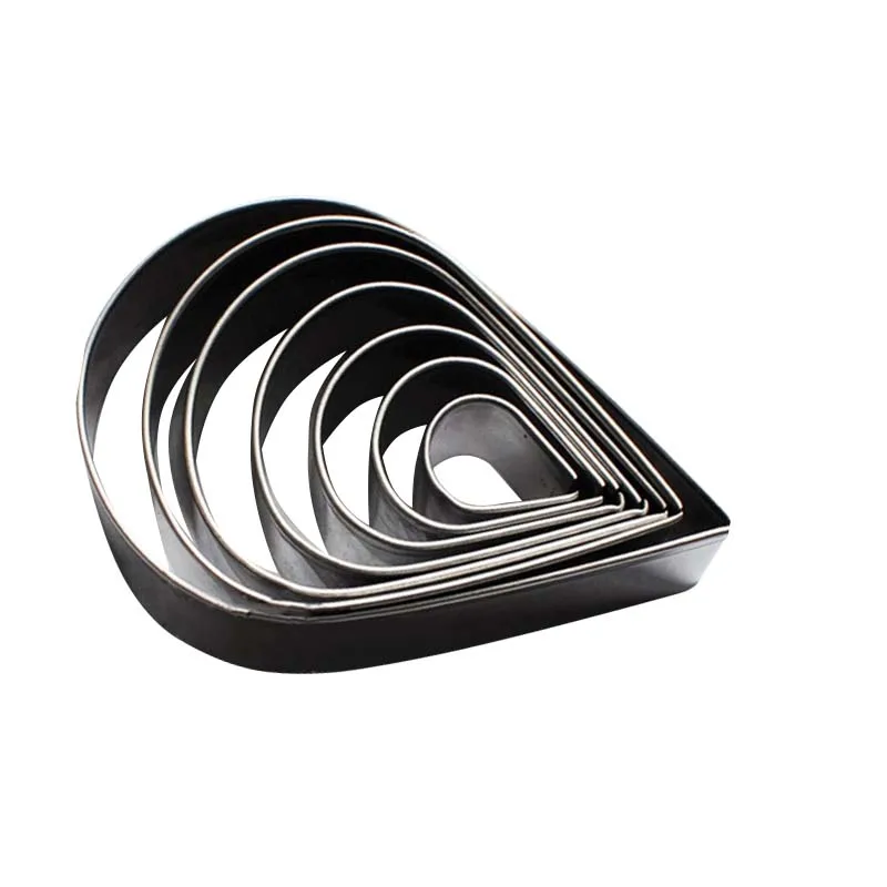 Cake Tool High Quality 7pcs/set Stainless Steel Rose Petal Cookie Cutter Mold Pastry Mould Sugarcraft Decorating | Дом и сад