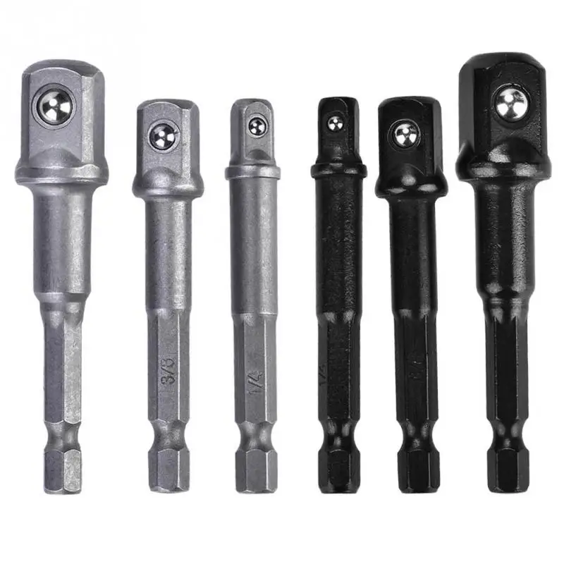 Горячие 3 шт 1/4 &quotшестигранный хвостовик сверла драйвер 1/4&quot 3/8 &quot1/2&quot гнездо