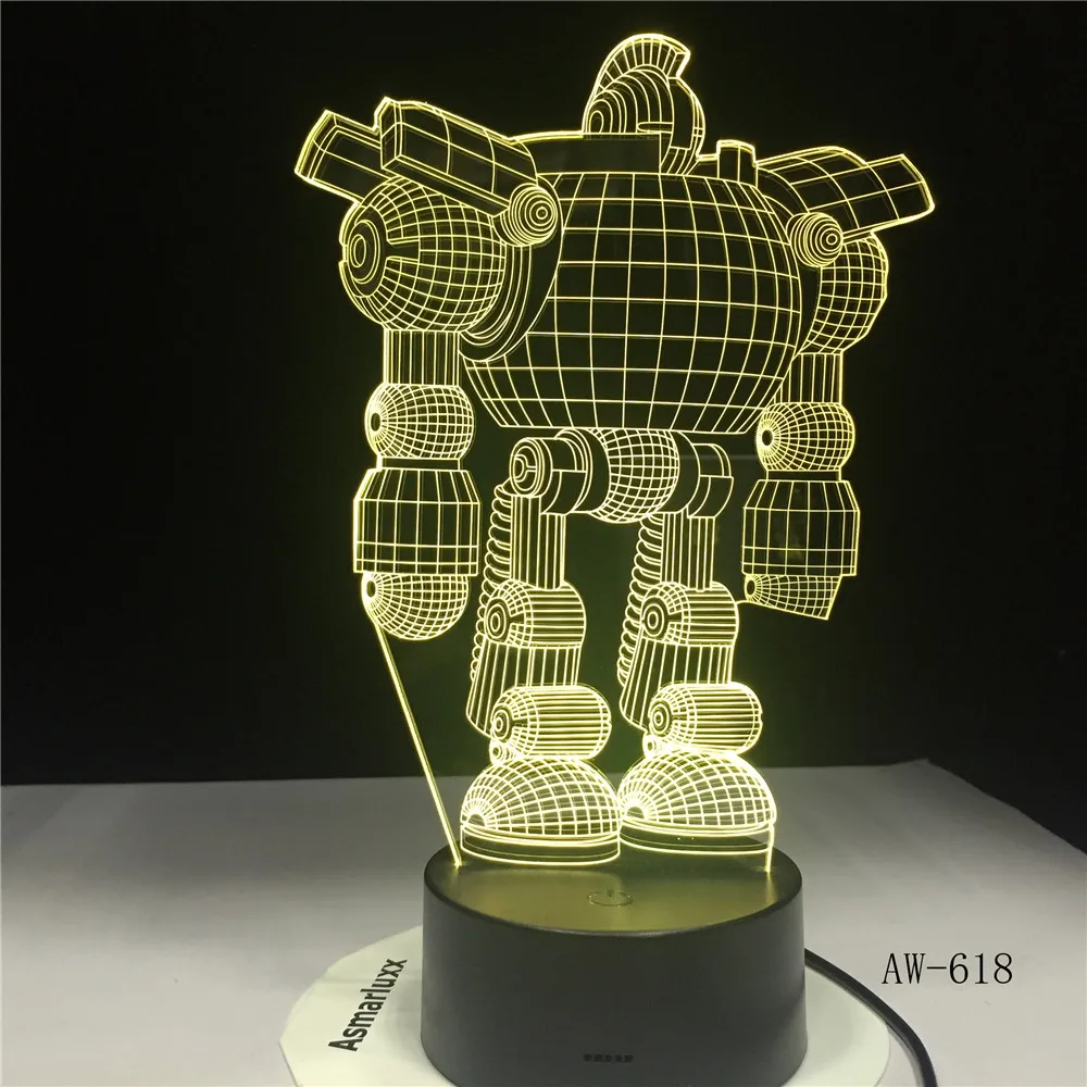 7 видов цветов USB энергосберегающие сенсорные 3D светодиодные ночные светильники