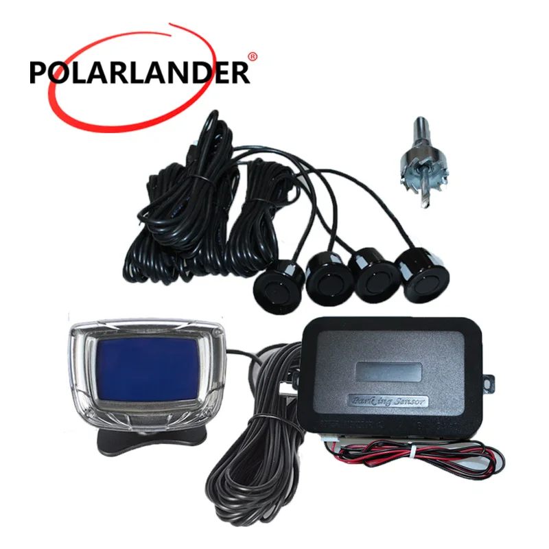 Radar Monitor System liquid crystal display 12V 4 Sensors buzzing Display Car Reverse Backup | Автомобили и мотоциклы