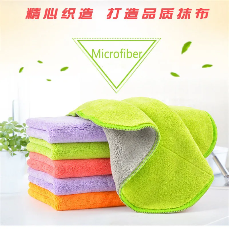 Полотенце из микрофибры для чистки машины полотенце двухстороннее двухцветное