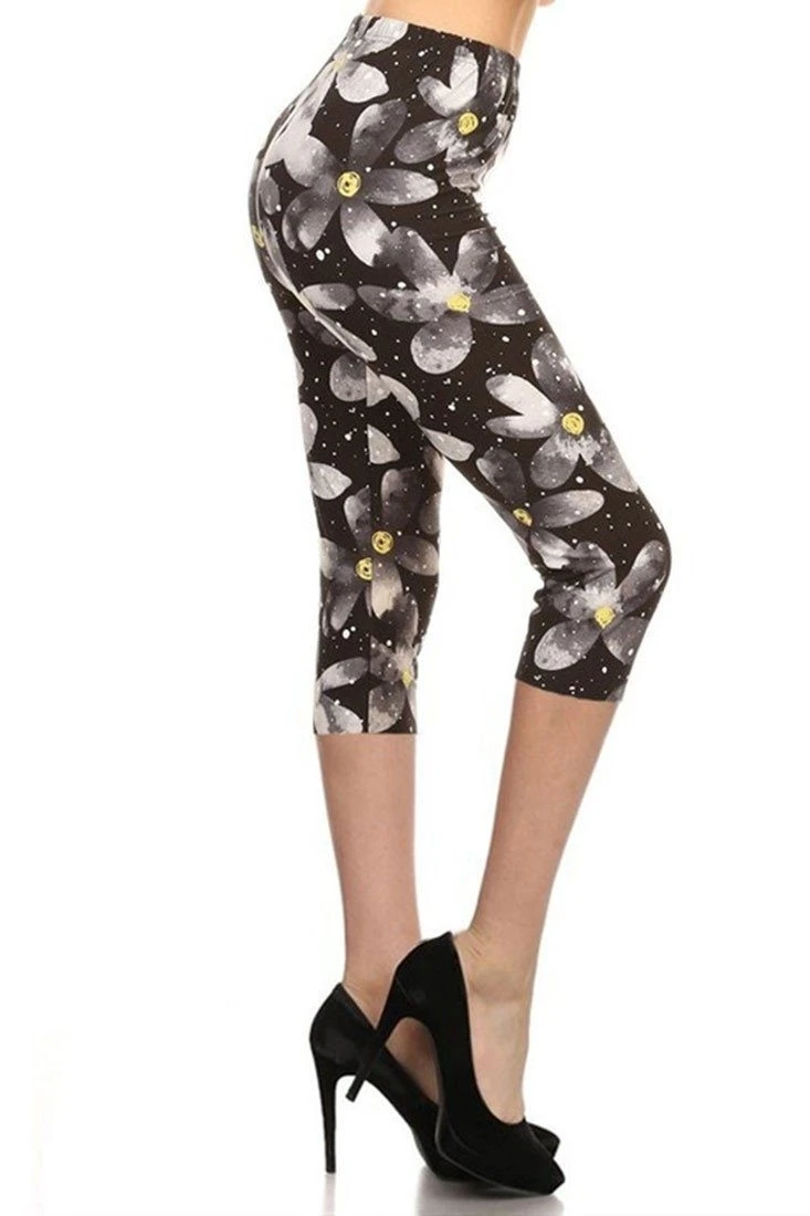 Леггинсы-капри больших размеров Daisy Nightfall | Женская одежда