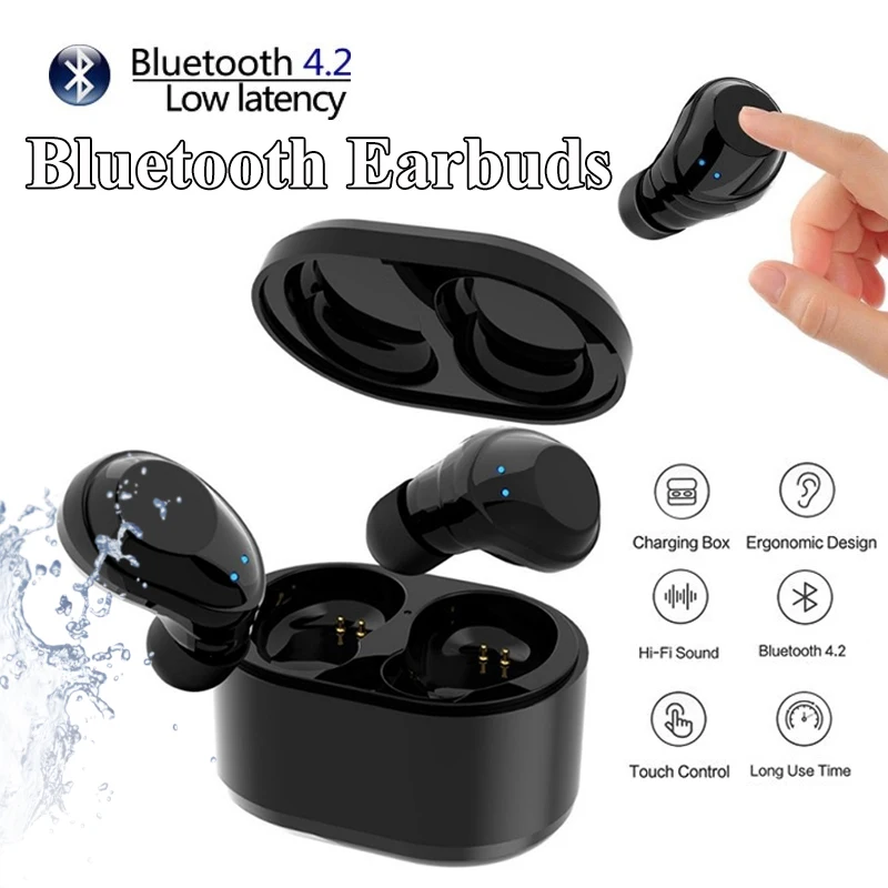 CLAITE X6 водонепроницаемые bluetooth наушники стерео спортивные Беспроводной двойной в