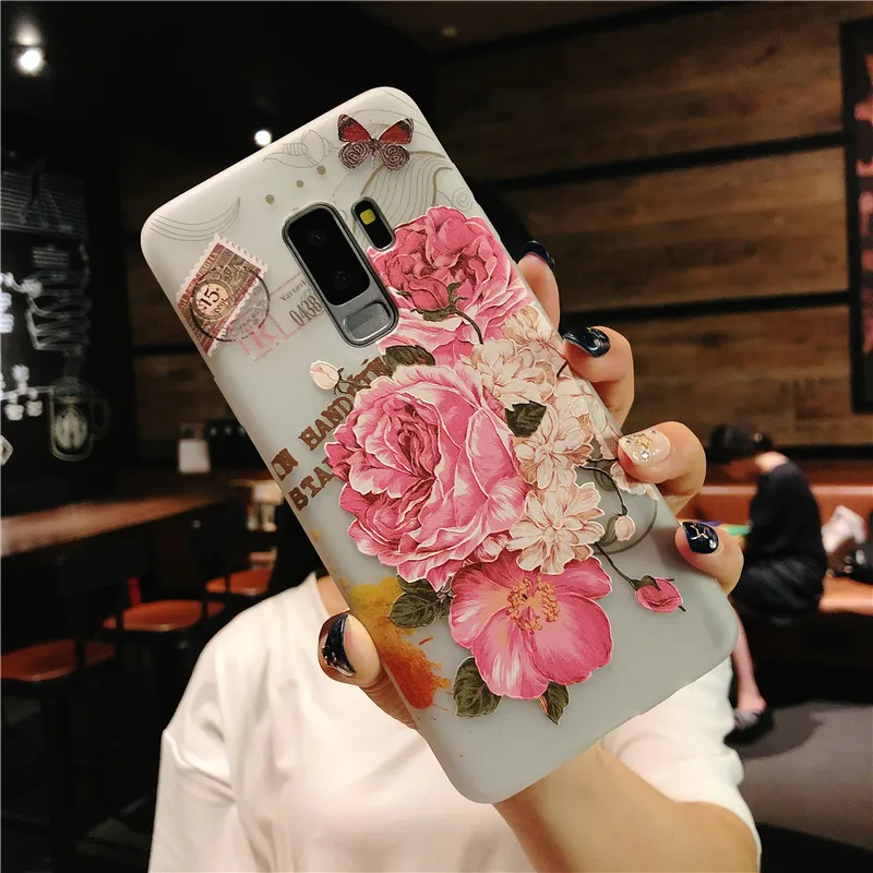 Чехлы с цветами для телефонов Samsung Galaxy S10 S9 S8 Plus Note 10 9 A6 J2 Pro J4 J6 J5 J7 Prime 2018 прозрачный