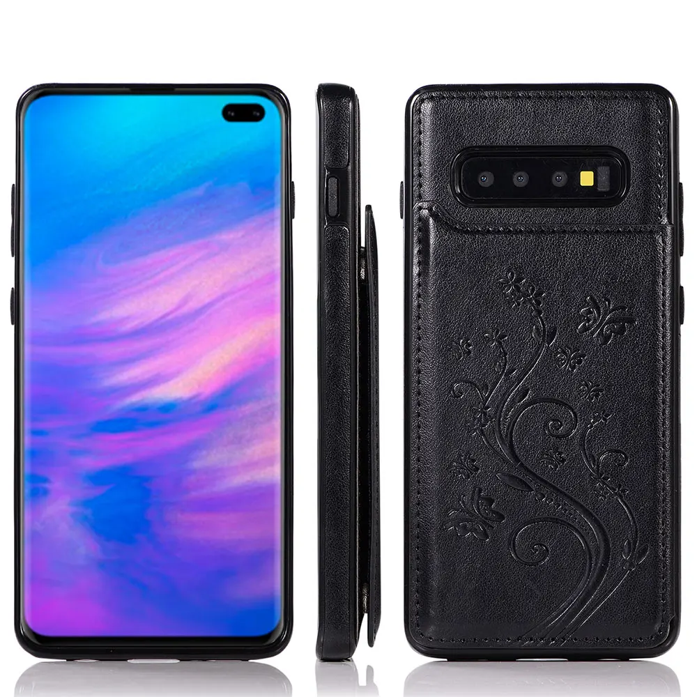Чехол Кошелек KISSCASE для Samsung Galaxy S10 S9 S8 S7 Plus деловой кожаный чехол держатель Note 8 9