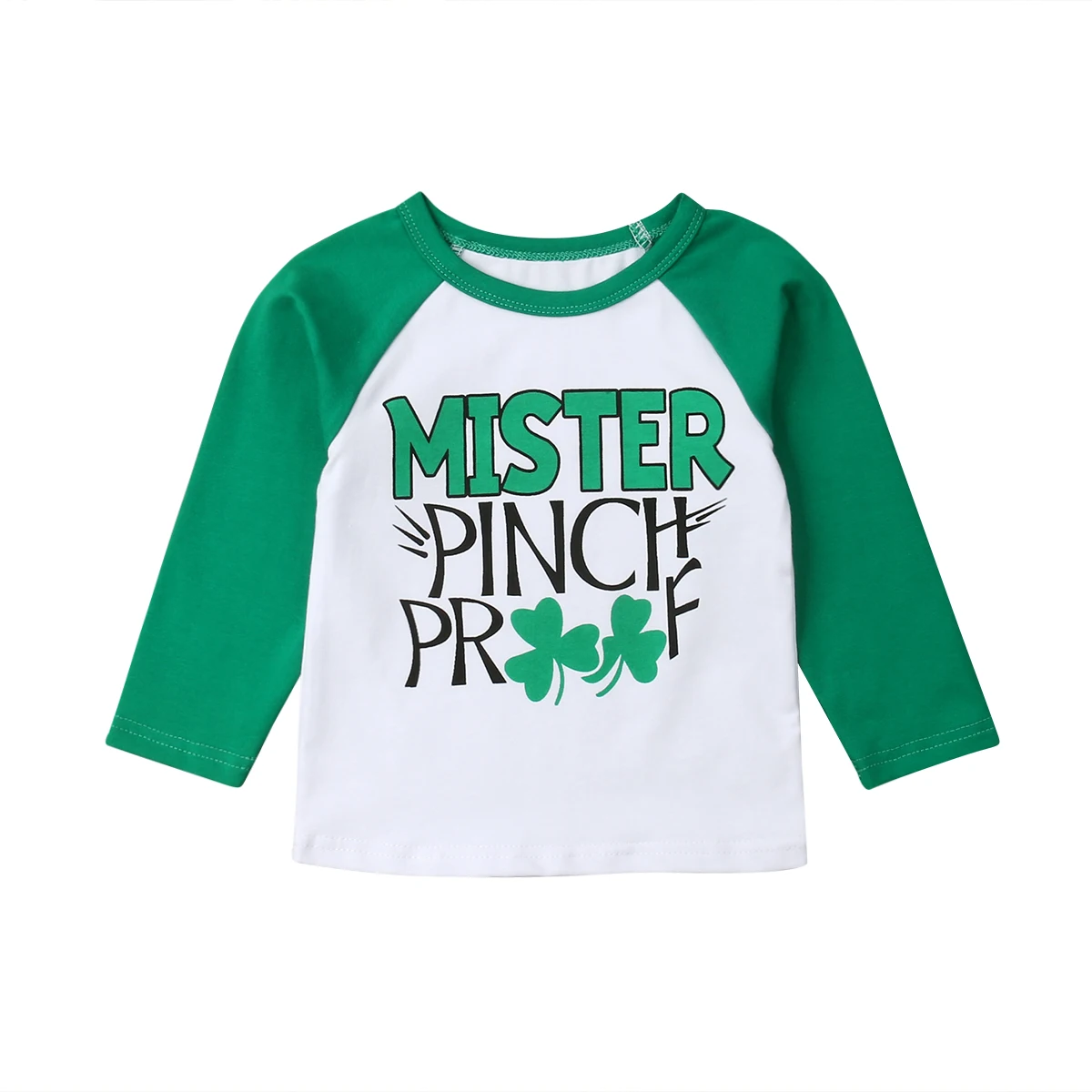 St. Patrick's Day Casual Toddler Baby Boy T-Shirts Long Sleeve Letter Print Pullover Cotton Tops Outfit 6M-5Y | Детская одежда и