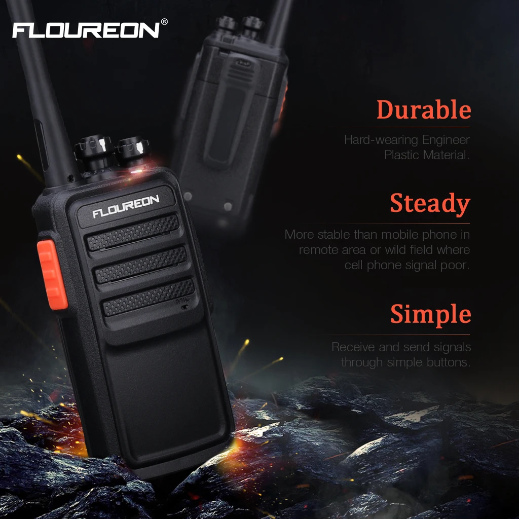 Портативная портативная рация Floureon A5 16 каналов Двухканальное радио портативный