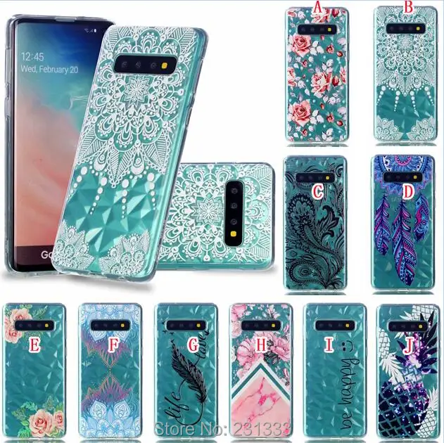 C ku для Huawei Honor 8A Enjoy 9 NOVA 4 P30 PRO LITE мягкий чехол из ТПУ с 3D алмазным цветком Мандала