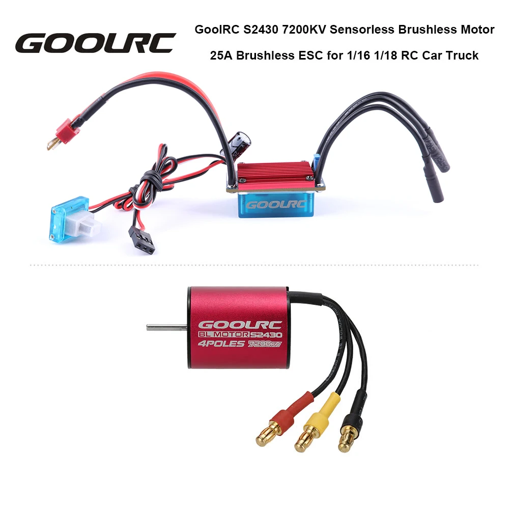 Оригинальный Бессенсорный бесщеточный двигатель GoolRC S2430 7200KV и комбинированный