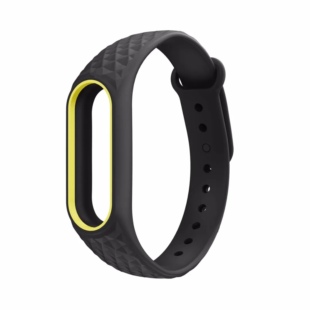 Модный Цветной Мягкий ТПУ ремешок на запястье Браслет замена для Xiaomi Mi Band 2 Смарт