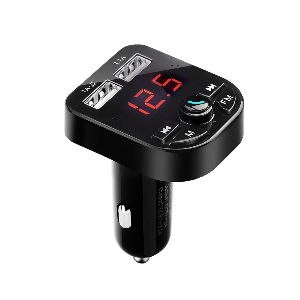 1 шт. fm плеер Bluetooth подключение USB медиаплеер аудио 2 порта адаптер зарядное
