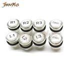 PS3 игровая Кнопка 33 мм круглая аркадная Кнопка 12 В с подсветкой кнопка аркада Чистая Кнопка с микро переключателем led blub