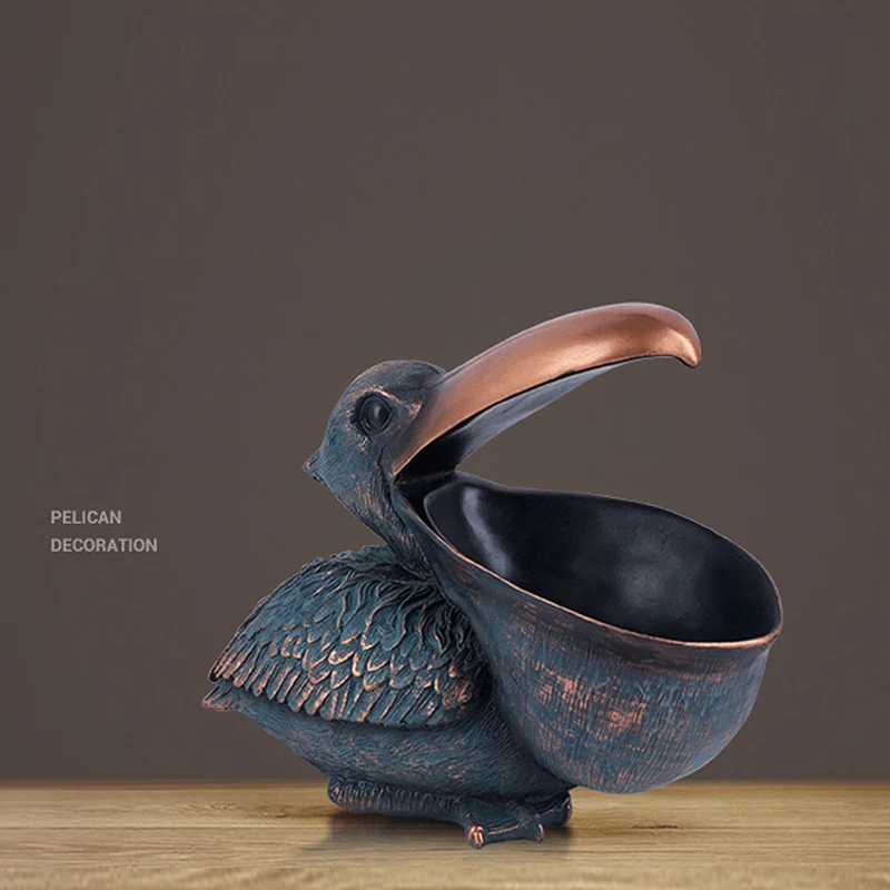 Nordic Jewelry Key Storage Resin Big Bird Crafts Decoration Bedroom Livingroom Entrance Office Table Toucan Ornament | Дом и сад