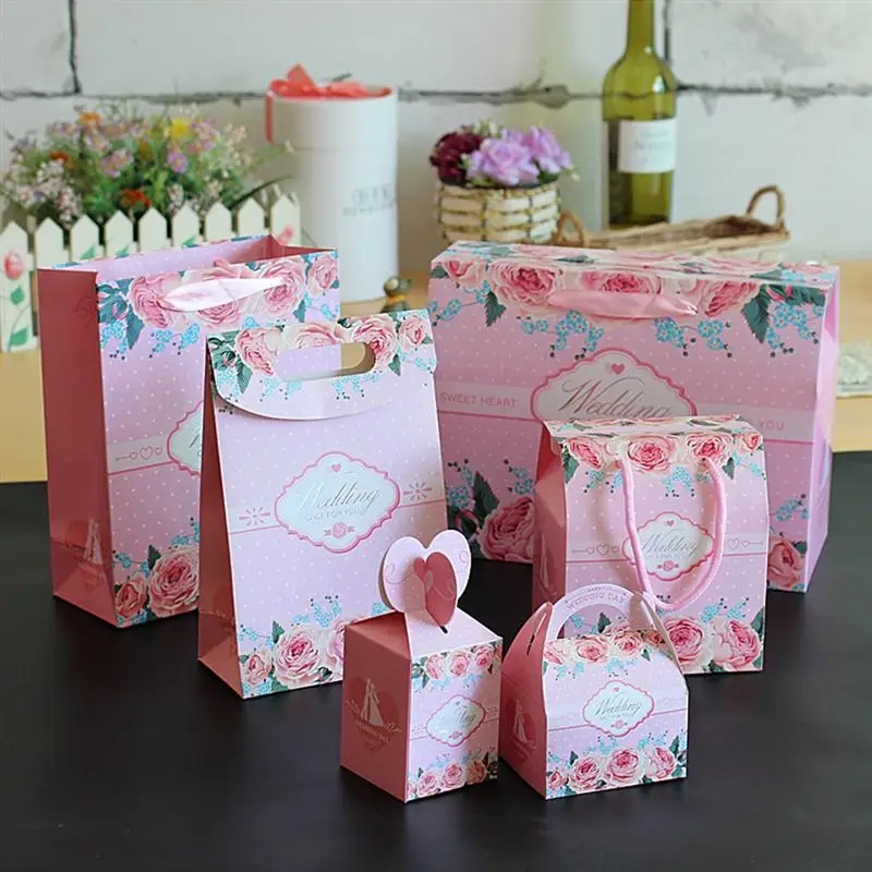 10 Pcs Handheld Vertical Wedding Candy Creative Box Bag for Bridal Shower Party Birthday Gifts |