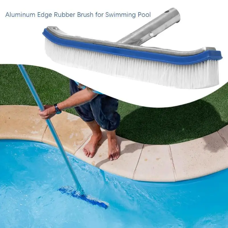 Новинка 2019 18 дюймовая настенная щетка для бассейна с алюминиевой ручкой мох