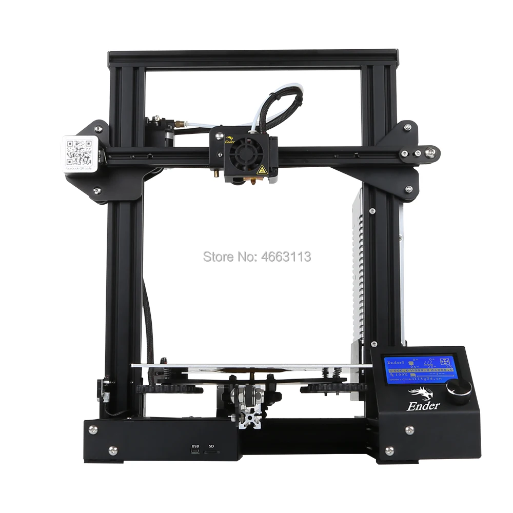 Creality Ender-3 DIY 3D-принтеры комплект 220*220*250 мм широкоформатной печати Размеры с MK8
