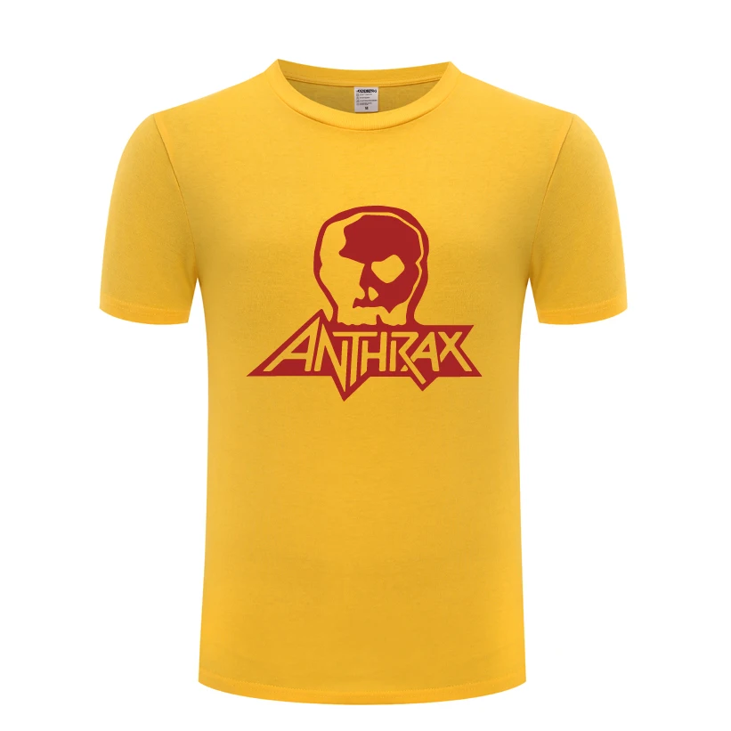 ANTHRAX рок музыки Мужская футболка 2018 Новая одежда для детей с короткими рукавами и