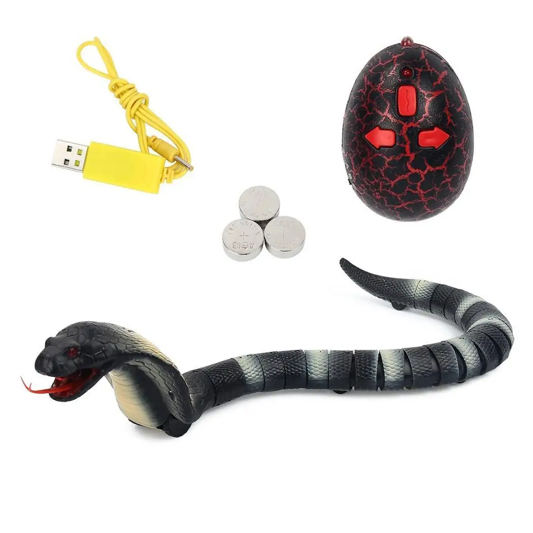 Remote Control Snake Rattlesnake Animal Tricky Terrifying Mischief Casual 3 x Button Batteries(Included) Toy | Игрушки и хобби