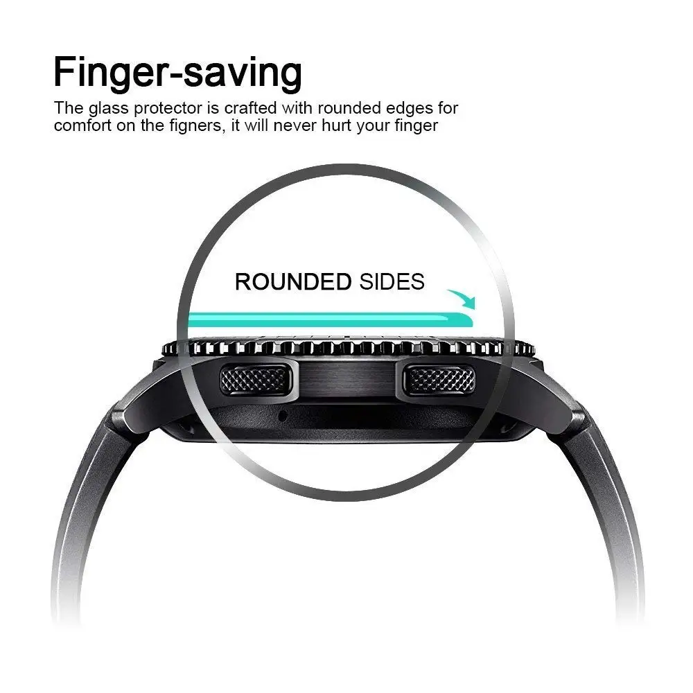 5 упаковок для Samsung Gear S3 Frontier/Классическая защита экрана 9H 2.5D взрывозащищенное