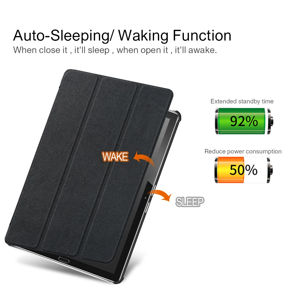 Ultra Slim Case For Huawei MediaPad M5 lite 10 BAH2-W19/L09/W09 10.1&quotTablet PC stand cover for huawei mediapad case | Компьютеры и