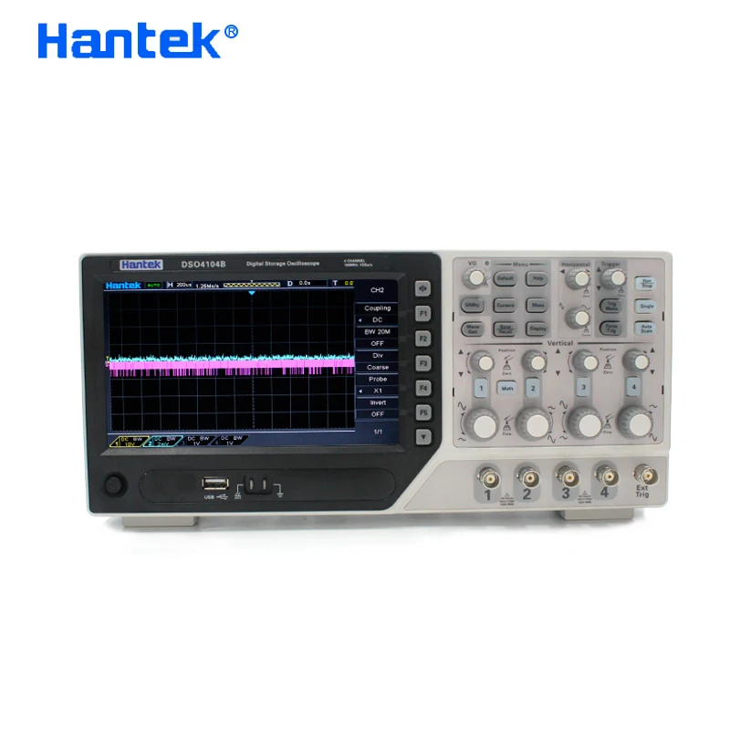 Оригинальный Hantek DSO4104B цифровой осциллограф USB 100 МГц 4 канала PC lcd Osciloscopio Portatil
