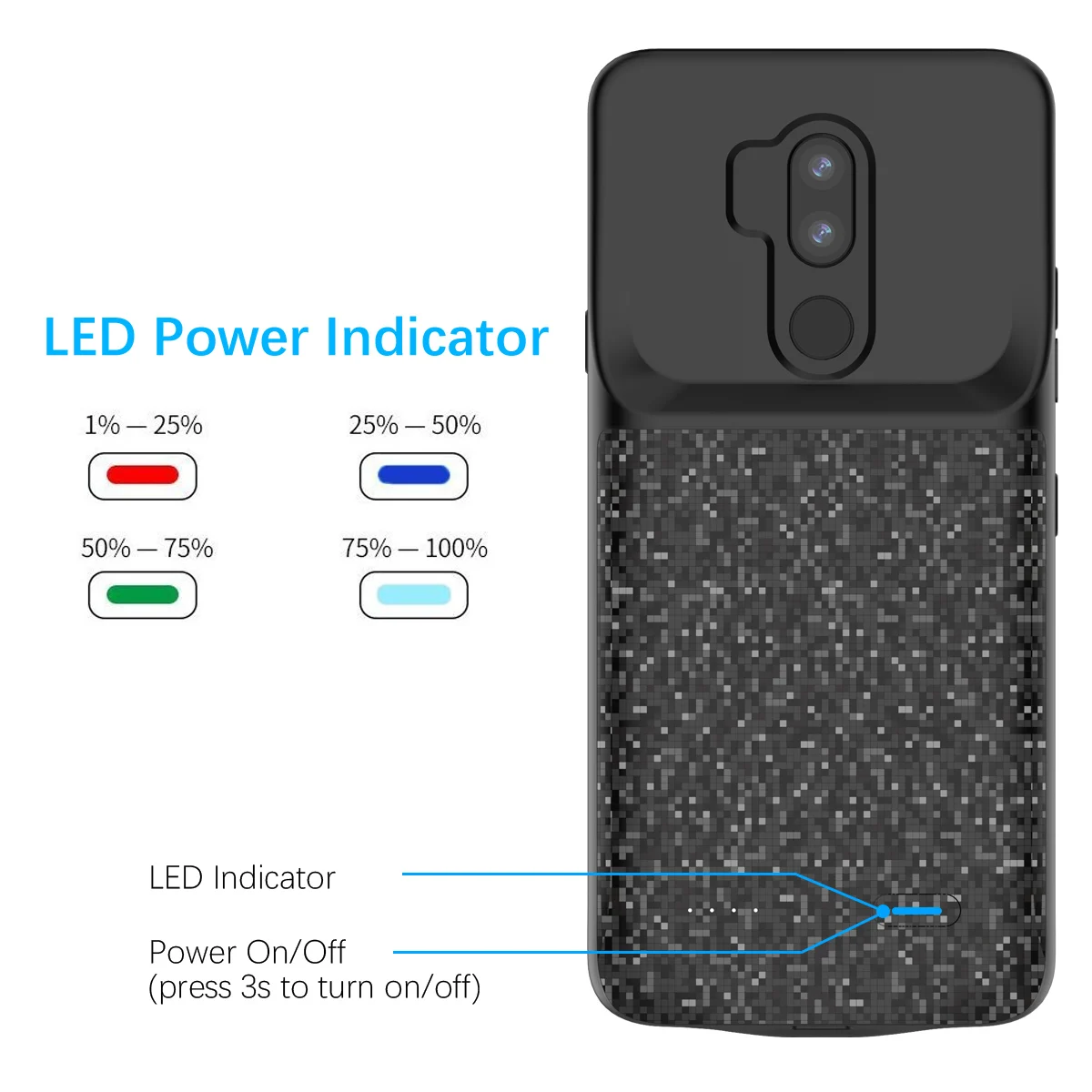 CASEWIN 4700 мАч чехол для зарядного устройства LG G7 внешнего резервного Внешний