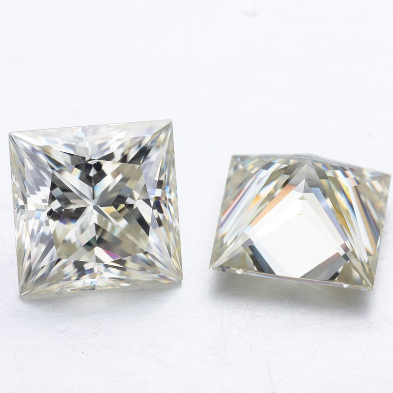 IJ 10*10 мм квадратной формы огранка принцесса moissanites чистые синтетические камни |