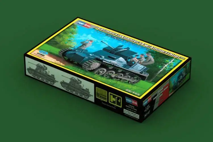 Модель Hobbyboss масштаб 80147 1/35 немецкий Flakpanzer 1a с прицепом для боеприпасов|Наборы