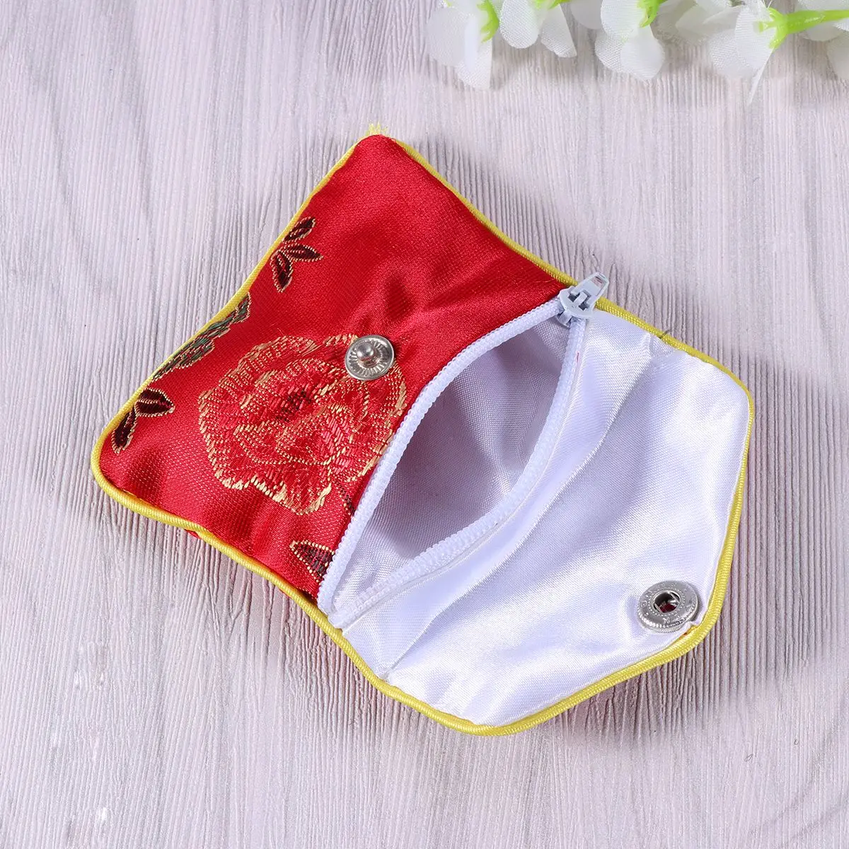 12pcs Gift Wrap Storage Chinese Traditional Brocade Pouch Coin Purse Embroidery Jewelry Bag |