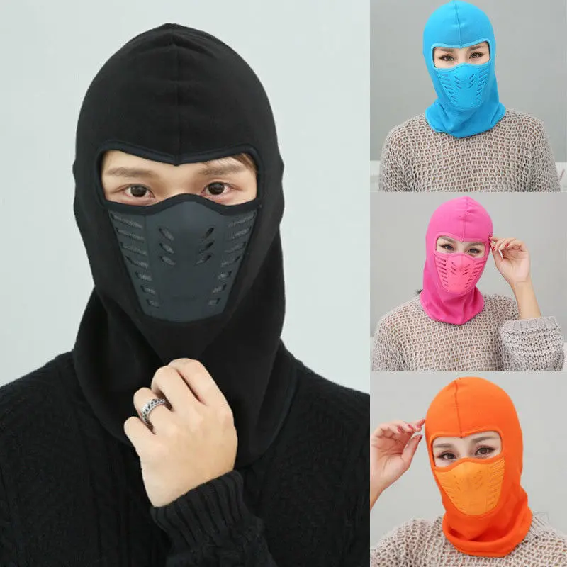 Мужская Уличная мотоциклетная маска на все лицо унисекс Балаклава лыжная теплая