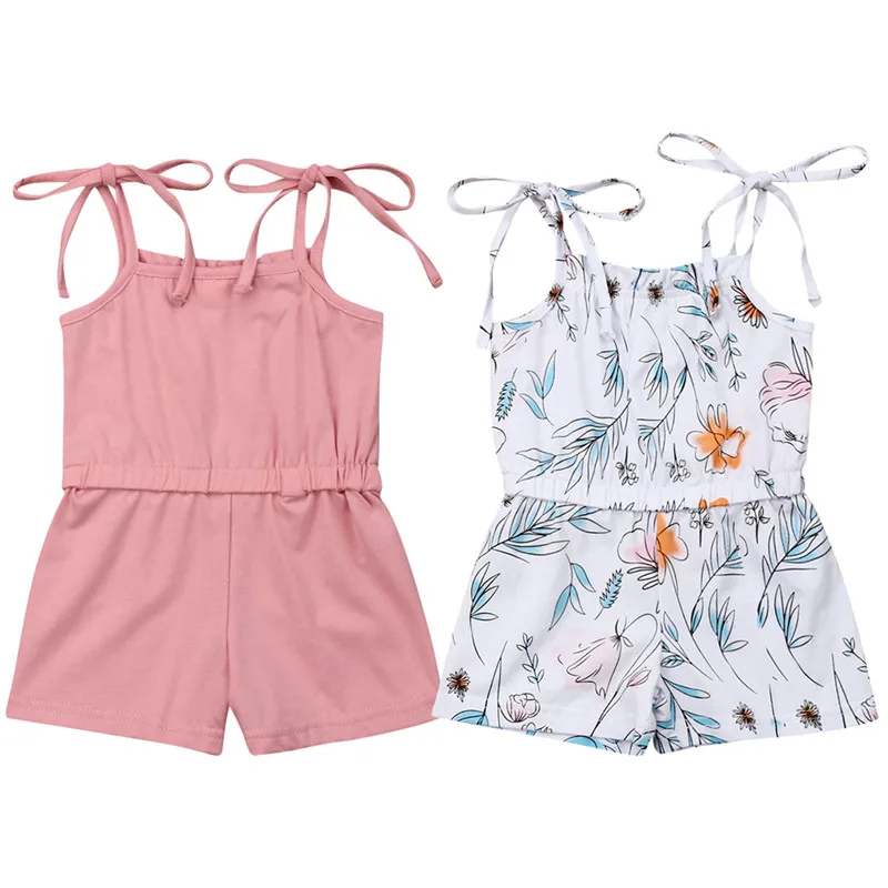 Pudcoco/Комбинезоны с цветочным рисунком для маленьких девочек Ropa bebe Детский