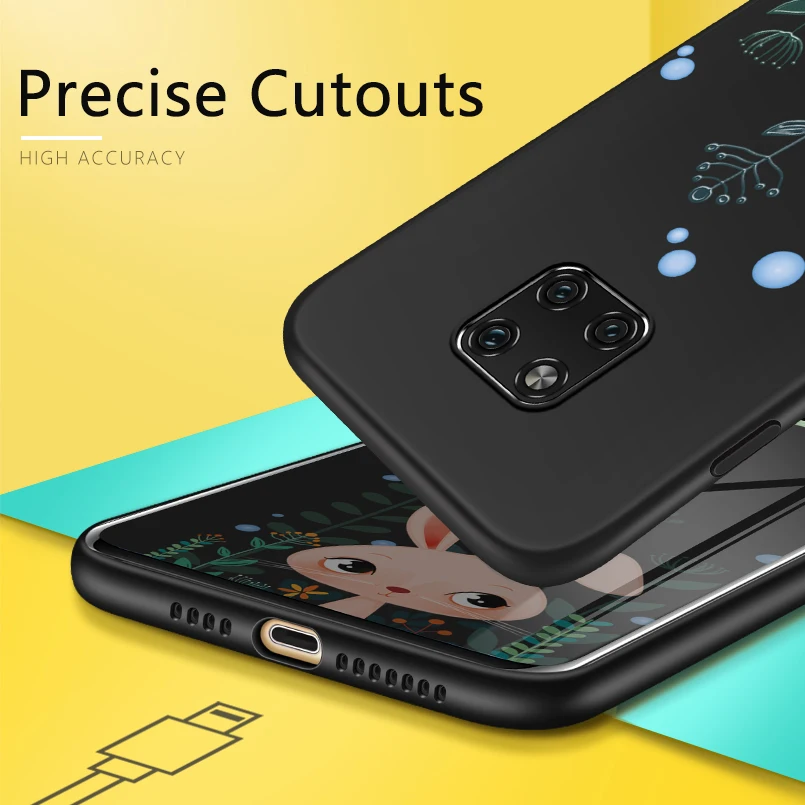 Милый мультфильм силиконовый чехол для huawei mate 20 Lite Мягкий бампер 10 Pro Funda Coque Capa |