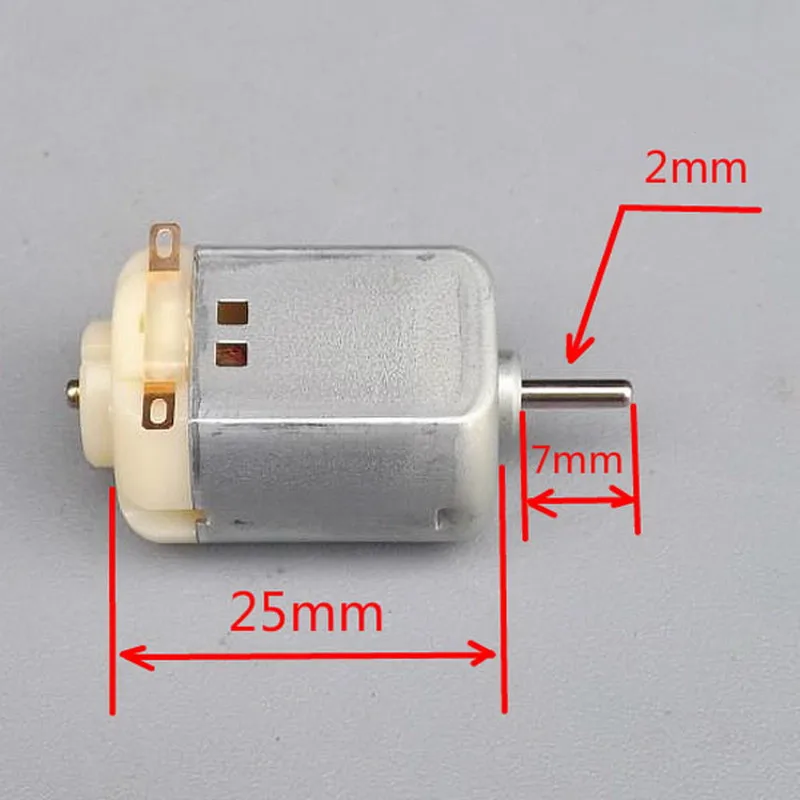 1 шт. 130 микродвигатель постоянного тока для DIY четырехколесный мотор маленький