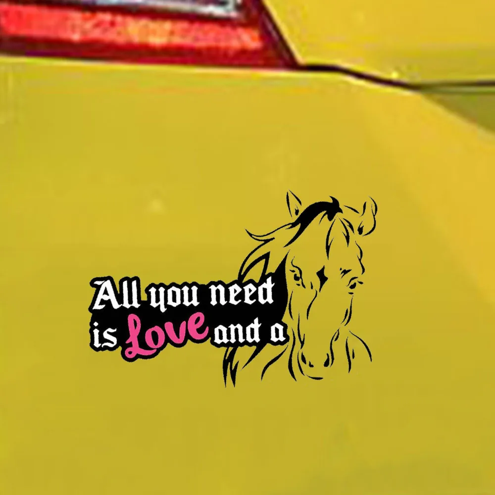 All You Need Is Love And A Horse Sticker Inland 4x4 Australian Vinyl Accessories Decoration | Автомобили и мотоциклы