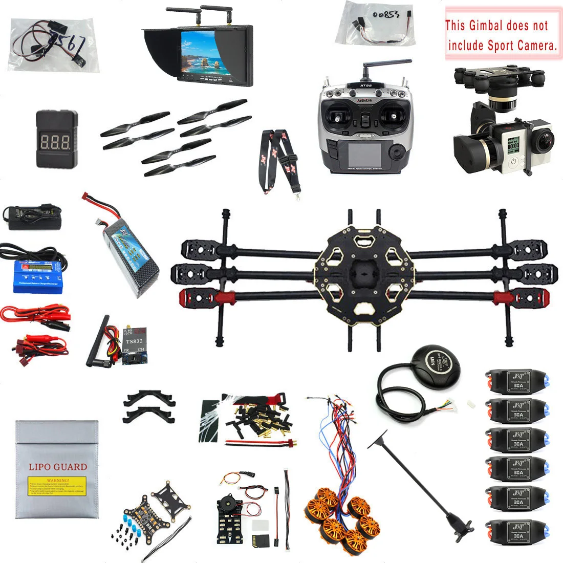 Квадрокоптер с дистанционным управлением беспилотник 2 4G 9CH 680PRO PX4 GPS 5 8G Mini 3D Pro|drone