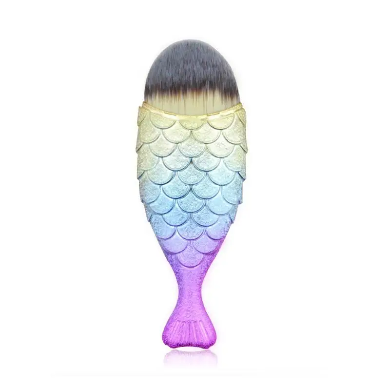 Mermaid Makeup Brushes Fish Tail Powder Foundation Contour Cosmetics Brush | Красота и здоровье