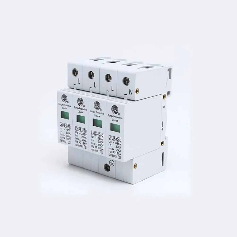 Защита от перенапряжения защита для дома 20ka ~ 40ka 275V 385V 420V Ac Spd 3P + N|Автоматические