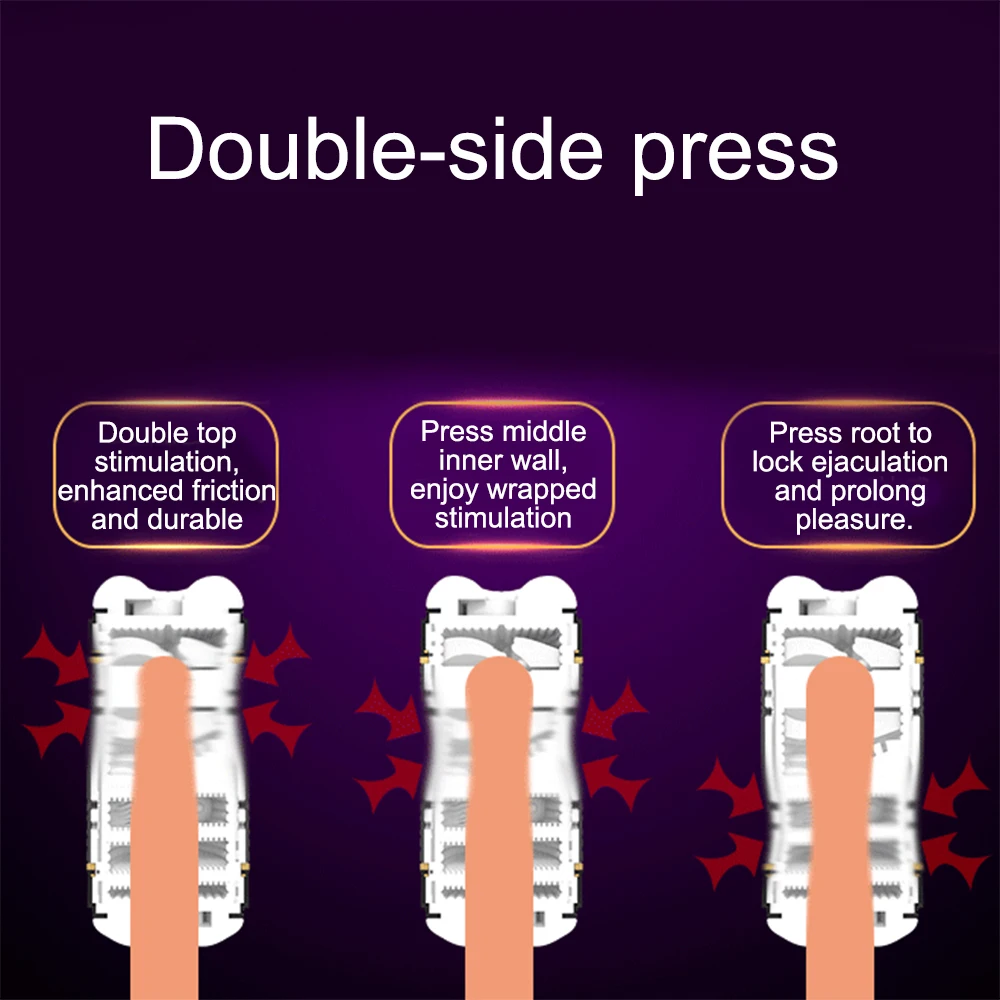 Мужской мастурбатор ручная телескопическая чашка для мастурбации настоящая