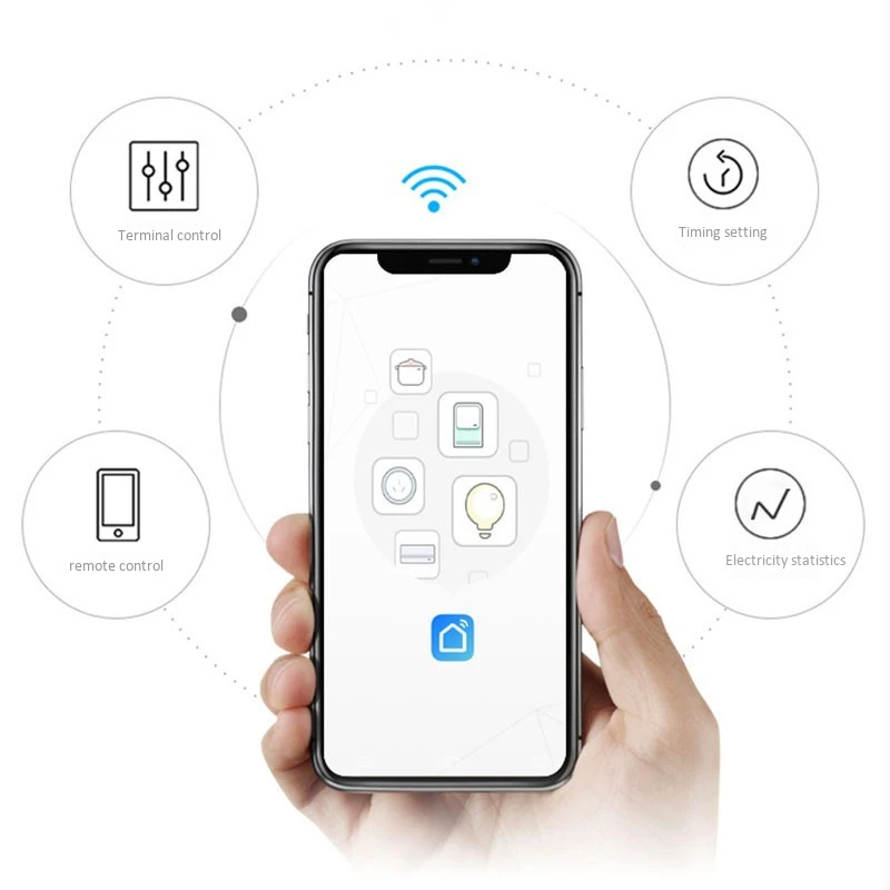Умная розетка с Wi-Fi 16А пульт дистанционного управления умный переключатель
