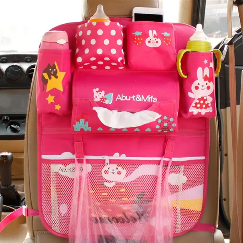 Car Seat Back Organizer Multi-pocket Storage Bag Multifunctional Hanging Organizer(Rosy) | Автомобили и мотоциклы