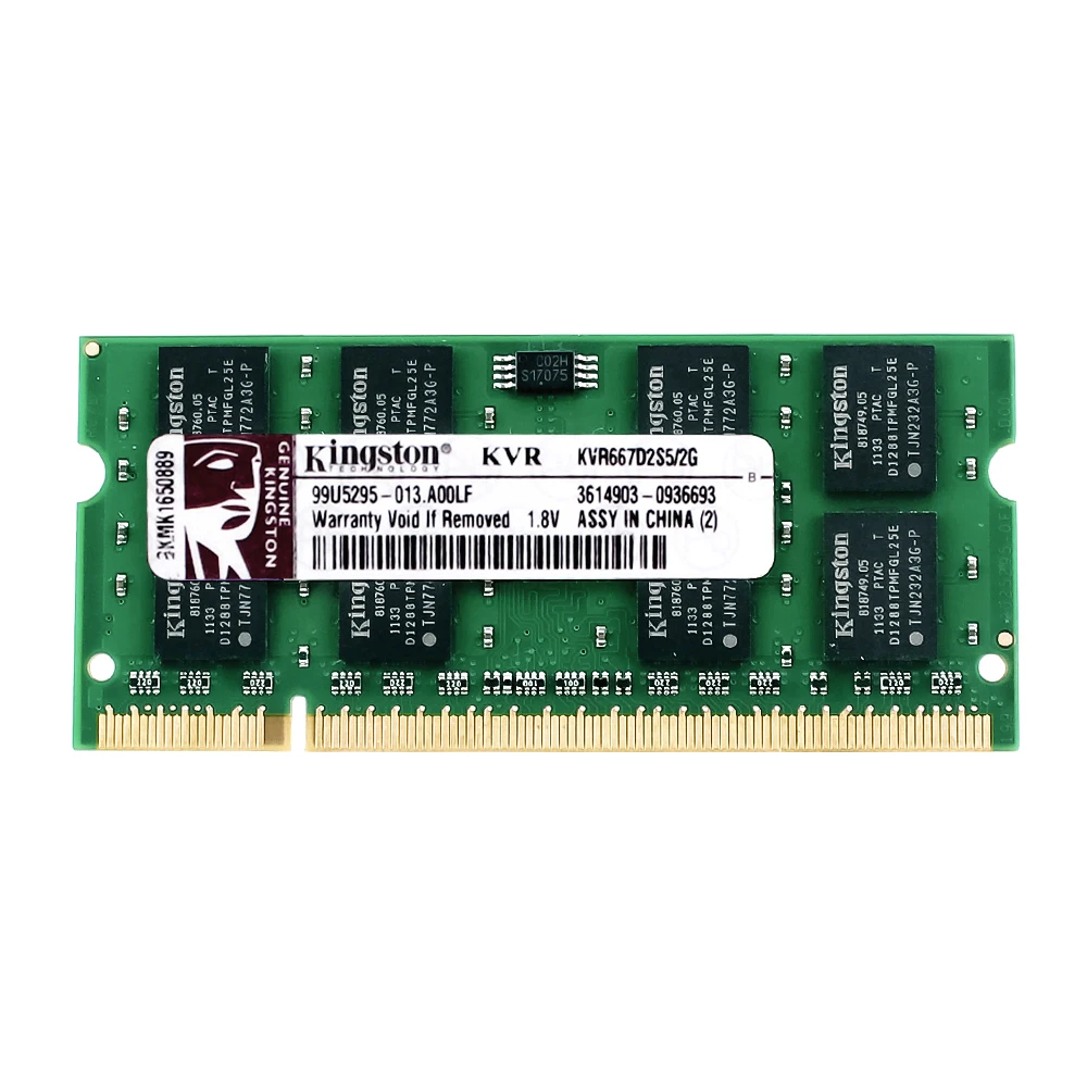 Kingston Laptop Memory DDR2 667HMZ DDR2 4GB 2GB  laptop RAM ddr2 4GB=2PCS*2G PC2-5300 S MHZ 1.8V