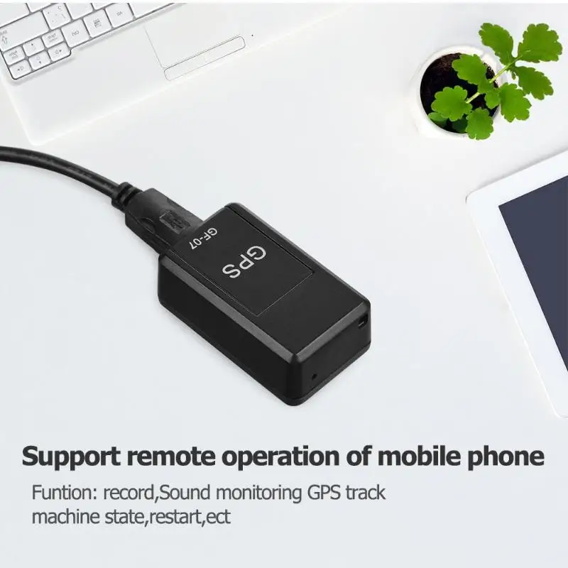 GF07 GSM GPRS мини автомобильный Магнитный GPS трекер с функцией отслеживания в режиме