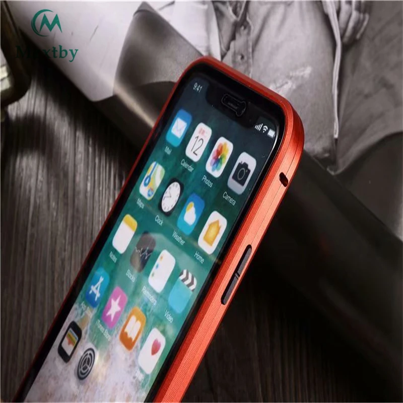 9H закаленное стекло Передний + задний двухсторонний Магнитный чехол для iphone 6 7 8
