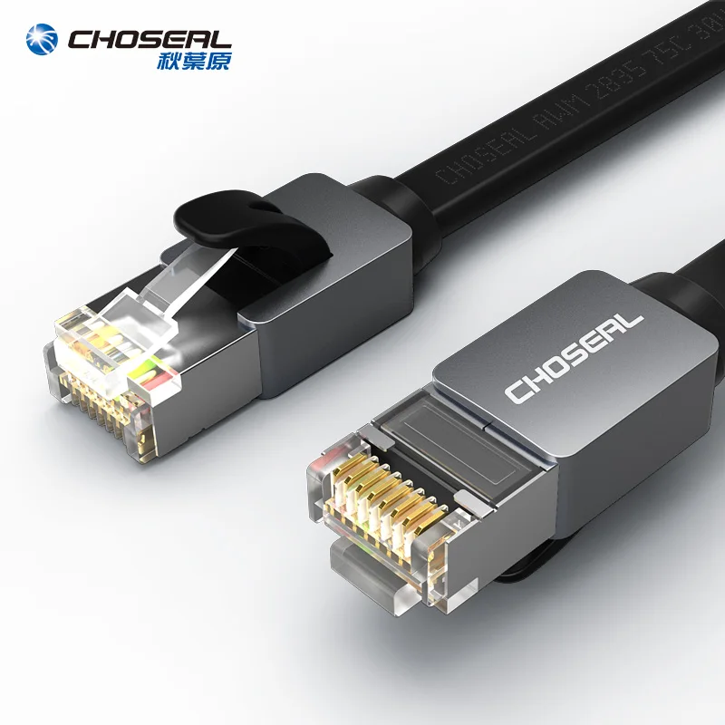 Сетевой кабель CHOSEAL CAT 7 RJ45 Ethernet LAN 10 Гбит/с 30AWG STP сетевой патч-корд для