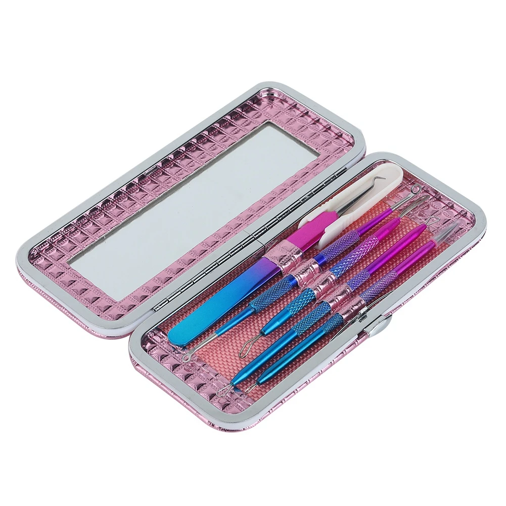 5 шт инструмет для удаления черных точек комплект Нержавеющая сталь комедона