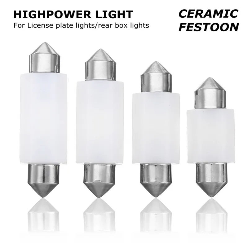 31 мм 36 39 41 Автомобильный свет 3030 SMD светодиодная Автомобильная белая карта Festoon
