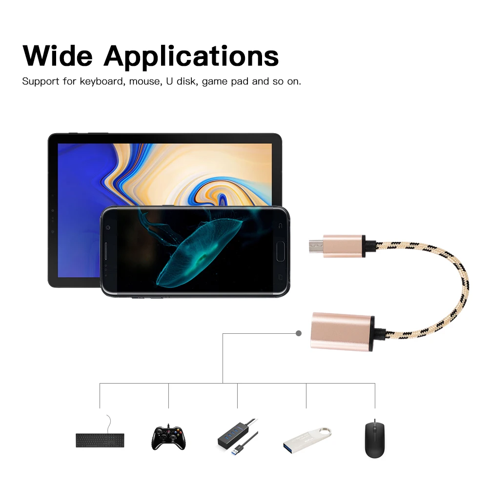 Микро USB OTG кабель Micro штекер к 3 0 адаптер Шнур передачи данных для Samsung