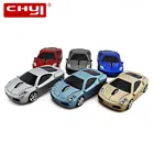 Беспроводная компьютерная мышь CHYI в форме автомобиля, эргономичная игровая портативная Usb-мышь с синей светодиодной подсветкой для ноутбука