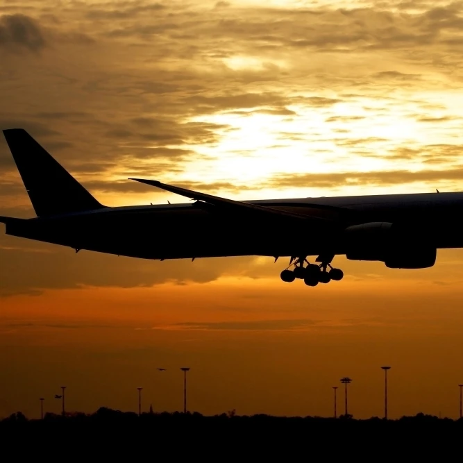 Силуэт пакистанских международных авиалиний Boeing 777 плакат печать (34x22) | Дом и сад