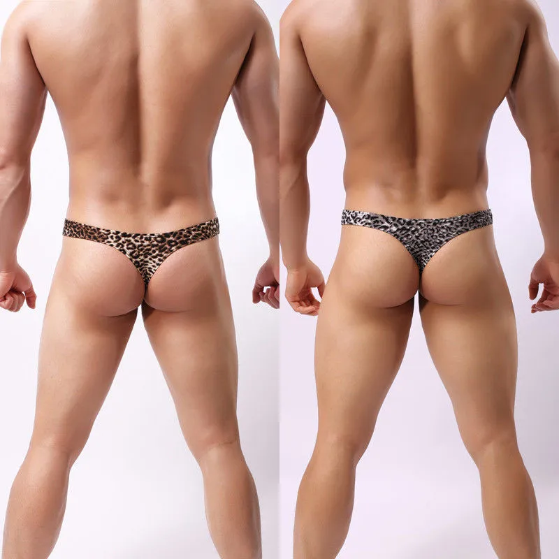 2019 пикантные мужские трусы с леопардовым принтом плавки мужское летнее тонкое